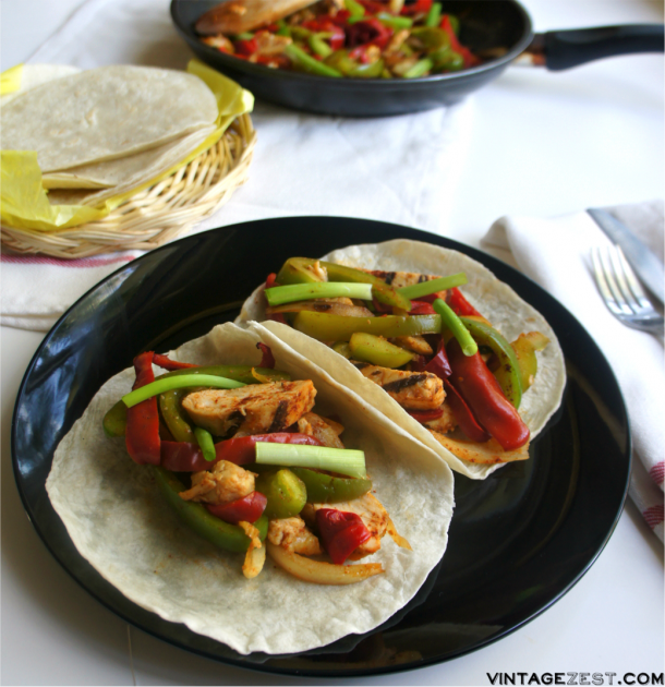 Easy Fajitas Recipe with Foster Farms® Refrigerated Grilled Chicken Breast Strips. AD ReadySetChicken