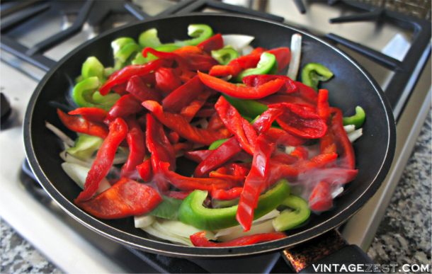 Easy Fajitas Recipe with Foster Farms® Refrigerated Grilled Chicken Breast Strips. AD ReadySetChicken