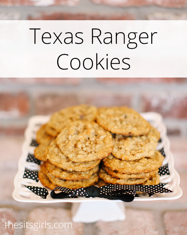 Texas Ranger Cookies | This is a great cookie recipe for people who want something more fun than just a regular chocolate chip cookie. They have a fun secret ingredient!