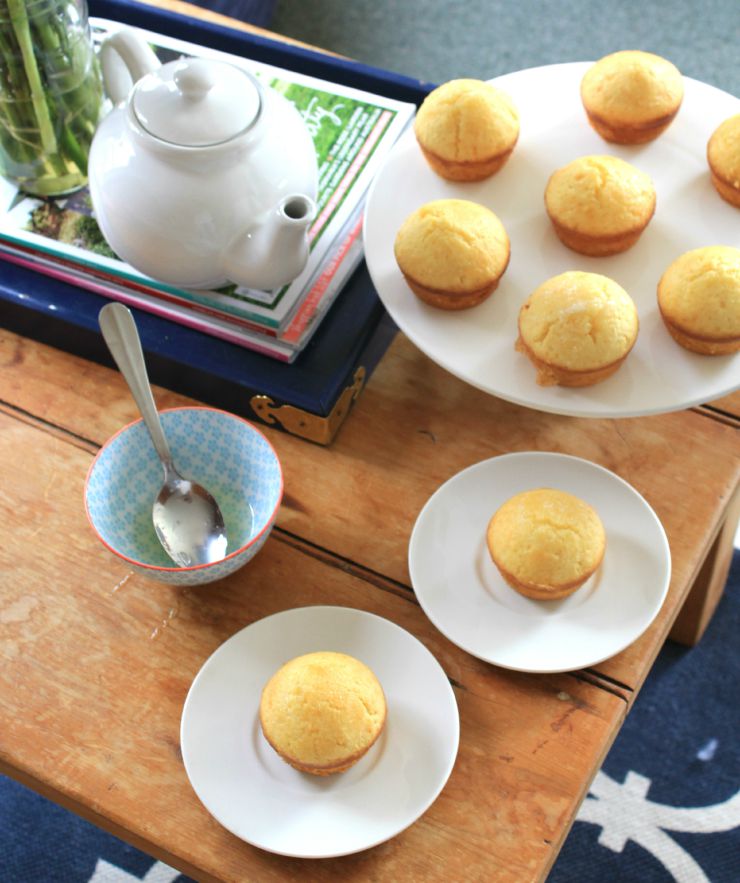 Lemon Muffins with a sugar lemon glaze. Great recipe for a beginner baker. 