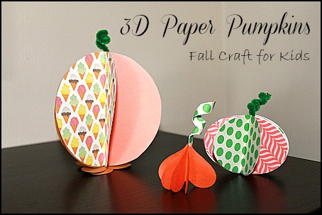 These paper pumpkins are so cute and fun!