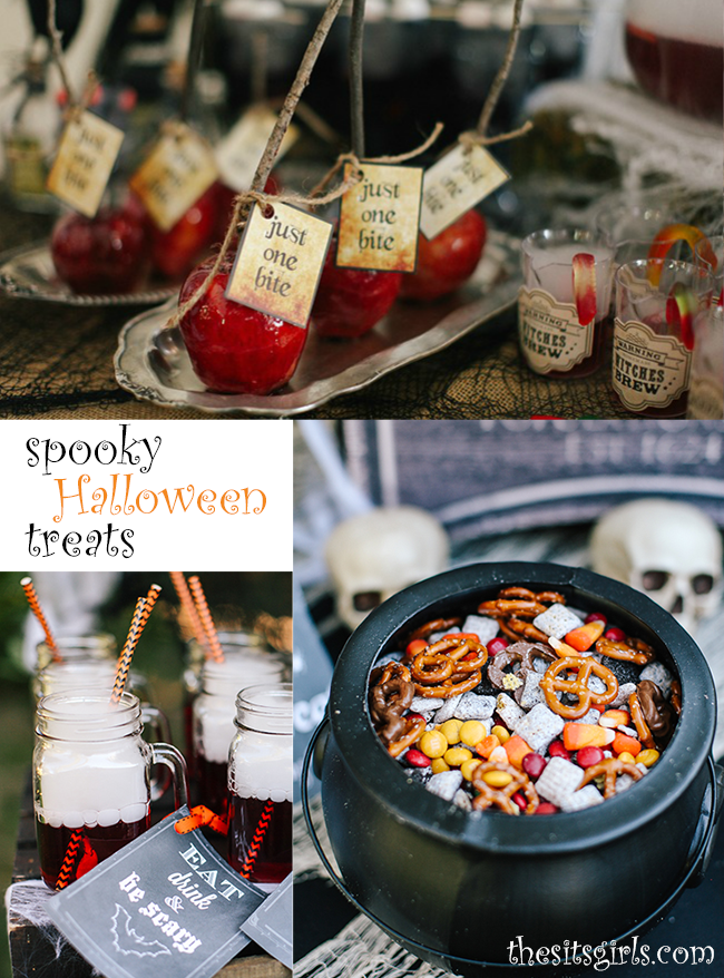 A trio of Halloween Treats that will add the perfect spooky touch to your next Halloween party. Easy recipes your kids can help you make.