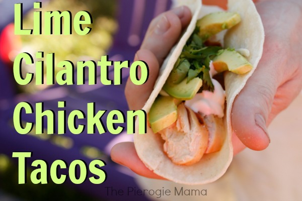 Lime Cilantro Chicken Tacos are a traditional mexican street food and perfect for dinner!