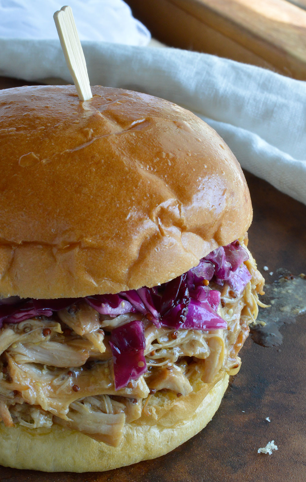 Pulled chicken sandwiches are a delicious go to for the perfect party food!