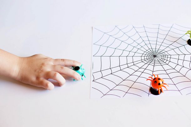This cute spider game is the perfect way to entertain all those crazy kids at a Halloween party!