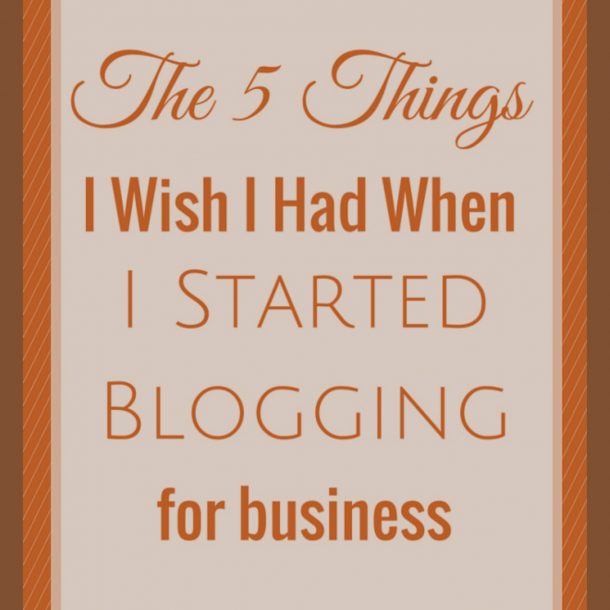 started blogging