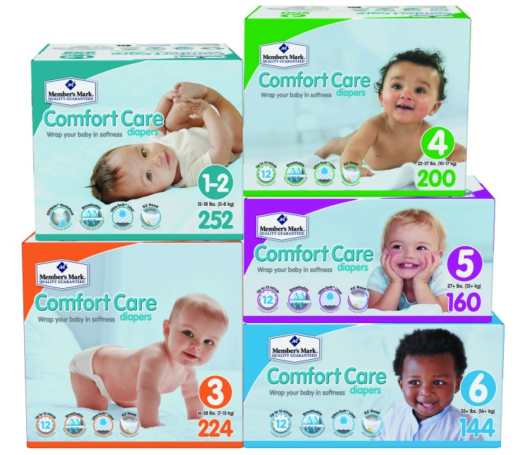 member's mark comfort care diapers