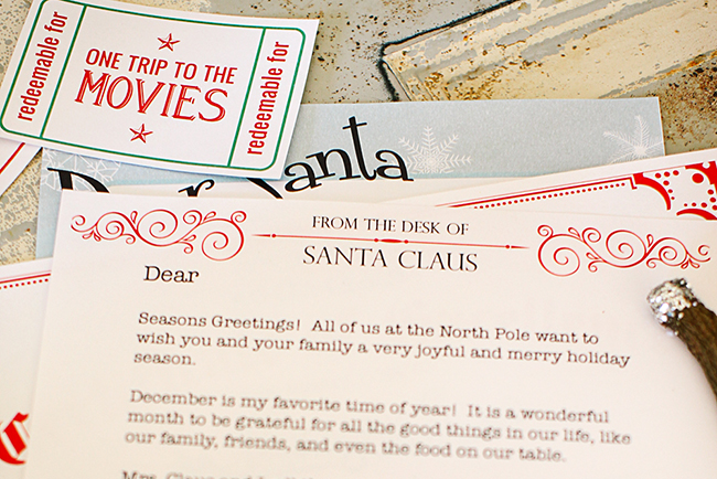 Make sure you are ready for Santa with these printables!