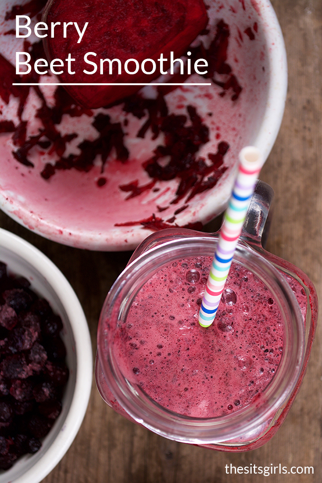 Berry Beet Smoothie | This delicious smoothie recipe will help you get a serving of high-fiber beets. 