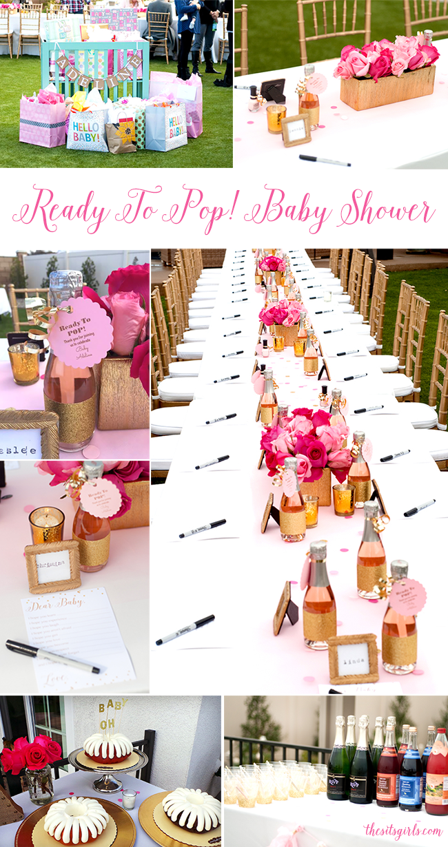 Ready to pop! This beautiful pink and gold baby shower is the sweetest way to welcome a new little girl into the world.