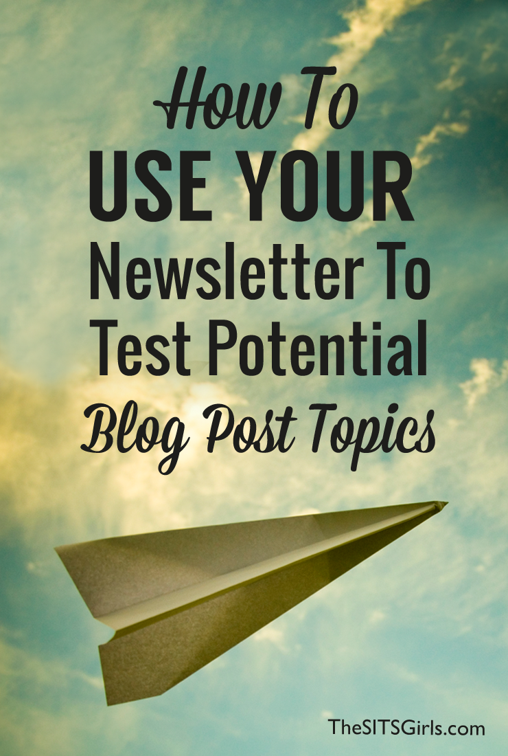 Did you know you can use your newsletter to find potential blog post ideas? Use this simple secret to fill up your editorial calendar today! | Blog Tips