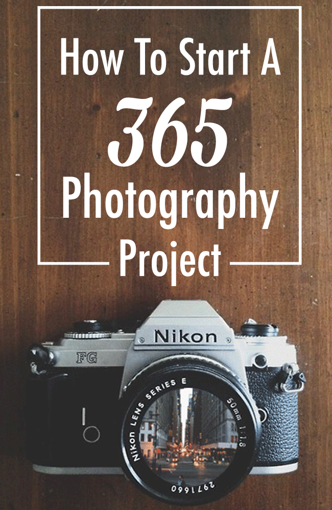 Jumpstart your creativity and work on your photography skills by participating in a 365 Photography Project. Start today! You don't have to wait until the beginning of the year! 