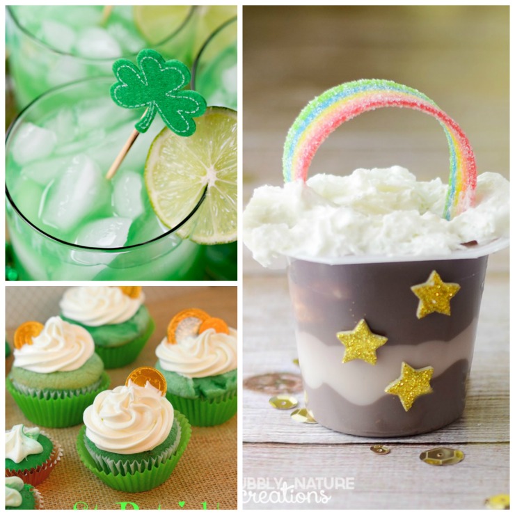 We are loving this delicious St Patrick's Day drink and treat post!