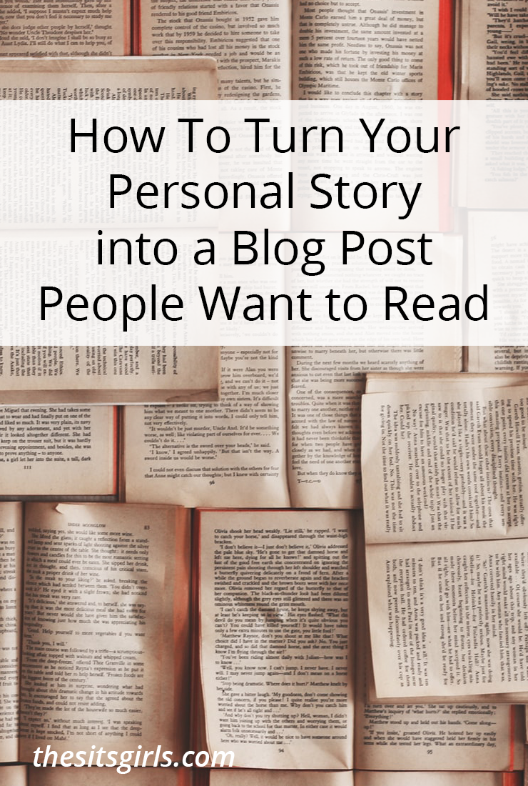 Do you want to share more of your life with your readers, but you aren't sure if your life is a story worth reading? It is! Your life, your stories, are important. Learn how to turn your personal story into blog posts people want to read. 
