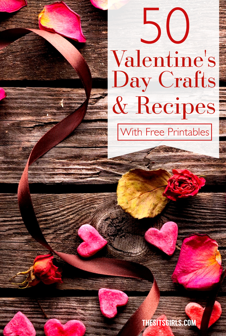 Fall in love with a good DIY project with this list of 50 crafts and recipes that are perfect for Valentine's Day. 