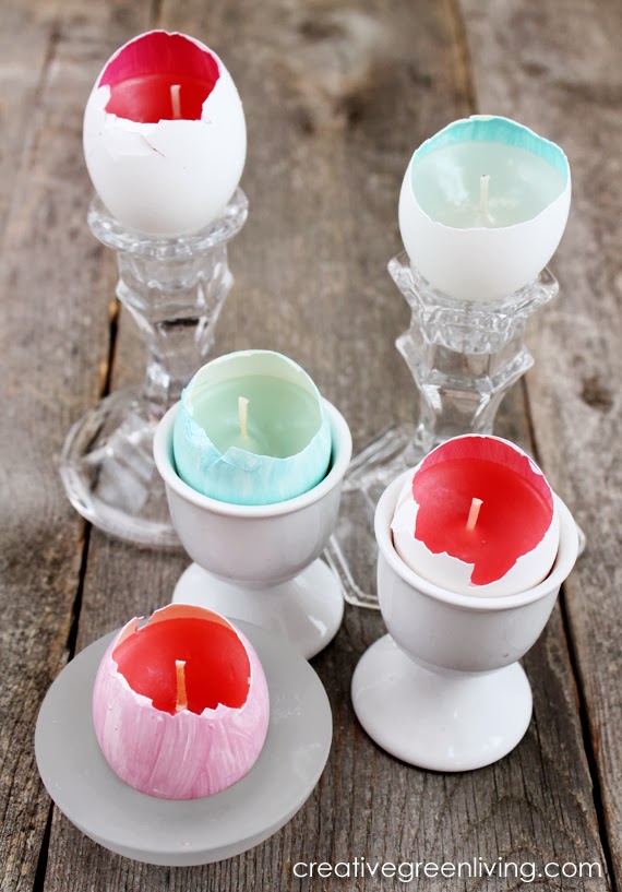 How to make easter egg candles