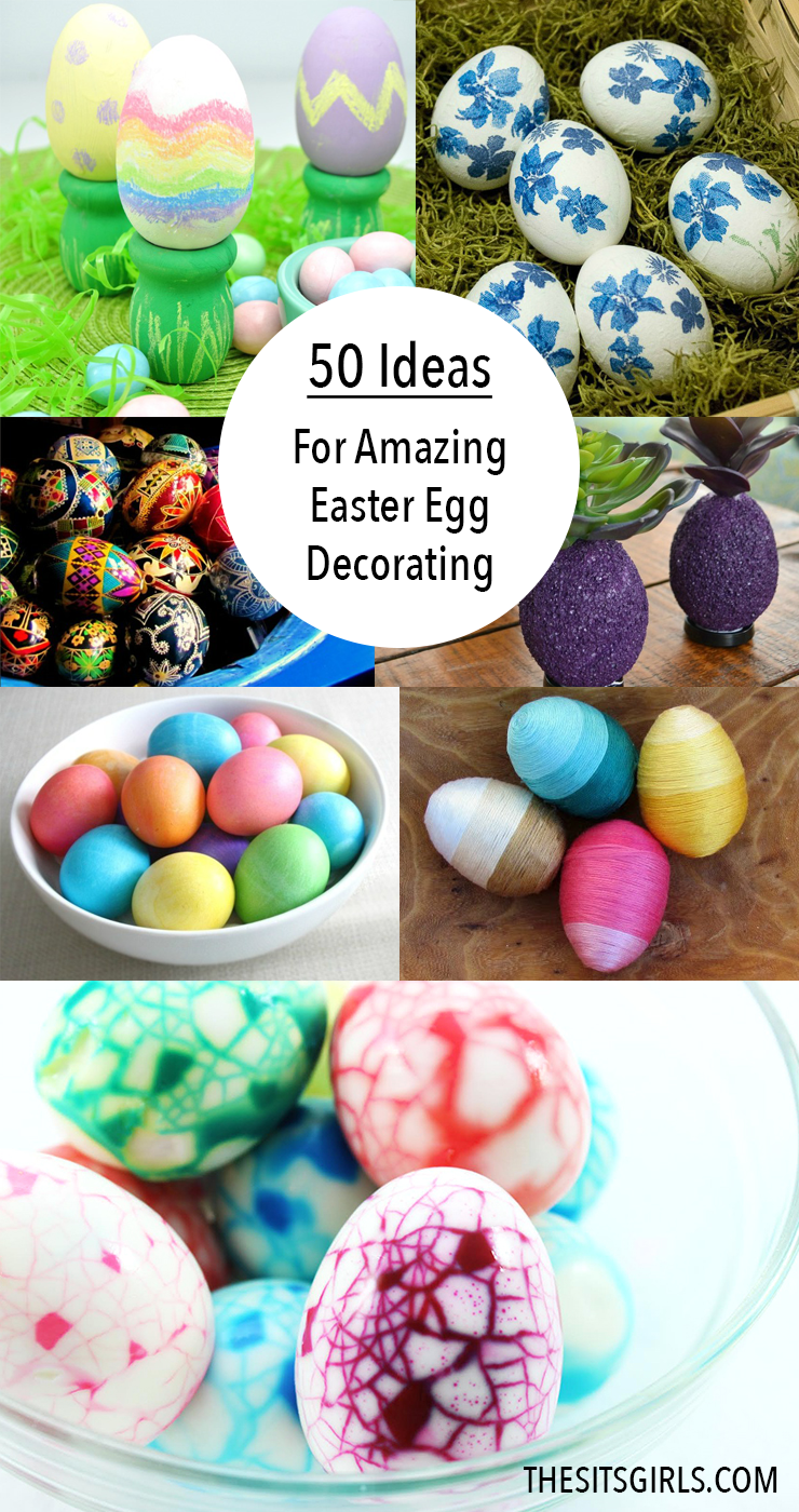 50 amazing ideas for Easter egg decorating. It's time to get creative! 