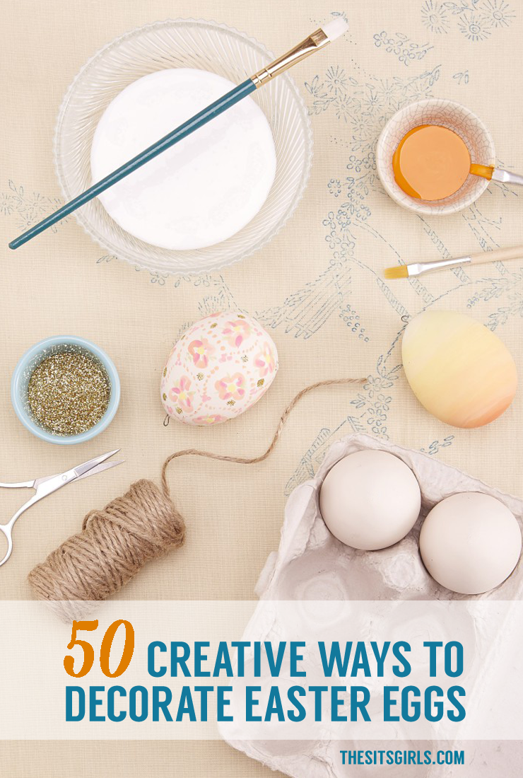50 amazing ideas for Easter egg decorating. 