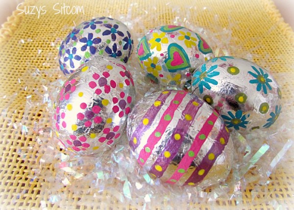 These are such a fun and trendy way to decorate Easter Eggs!