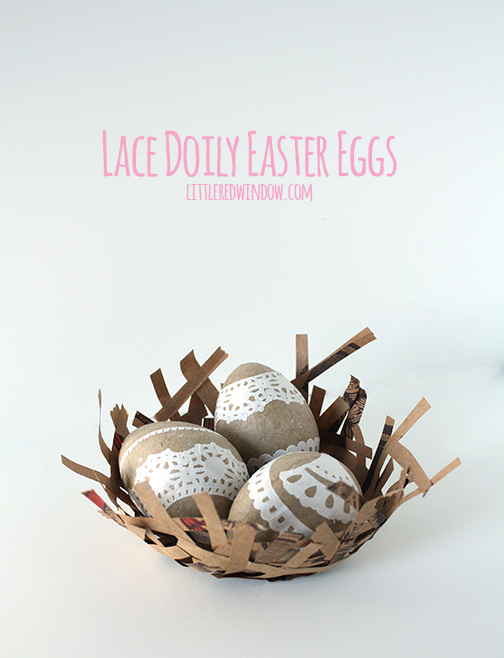 We love these lace vintage inspired easter eggs!