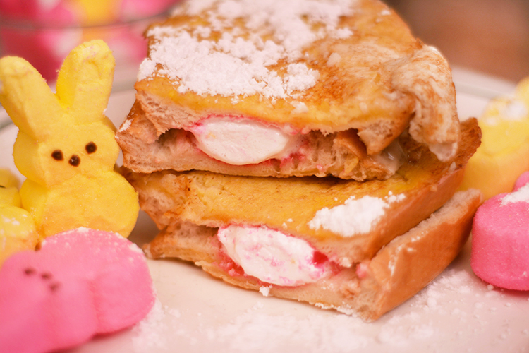 French toast recipe made better with Peeps!