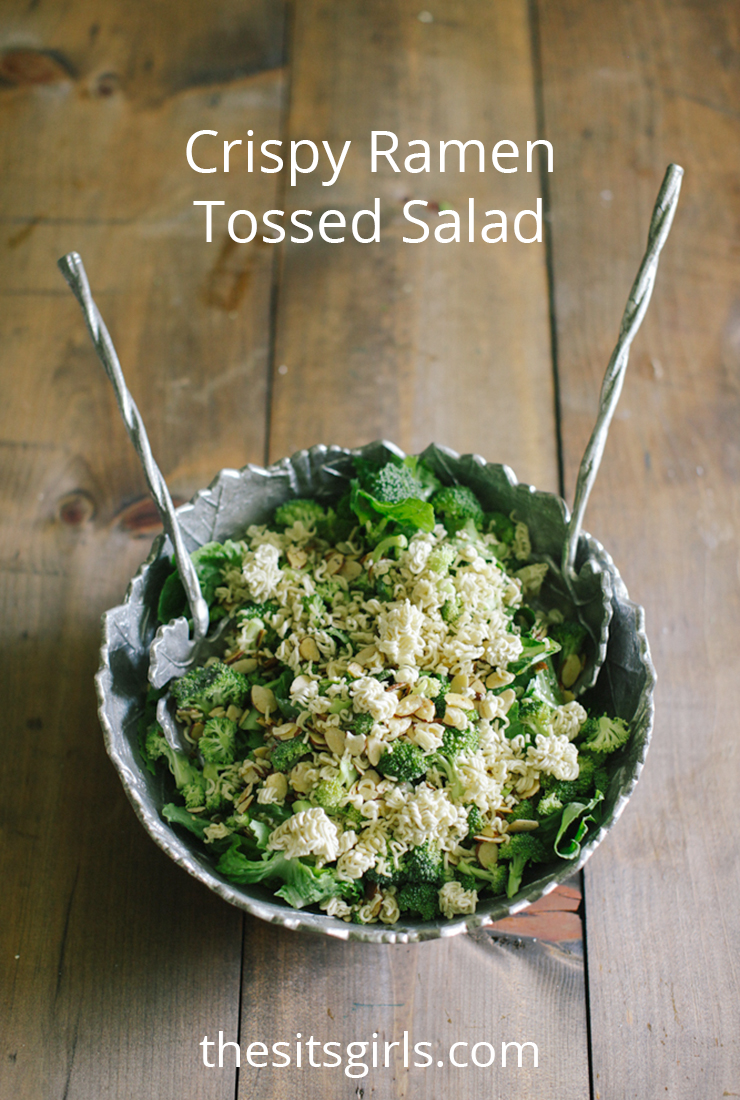 Crispy Ramen Tossed Salad is the best salad recipe we have ever had!