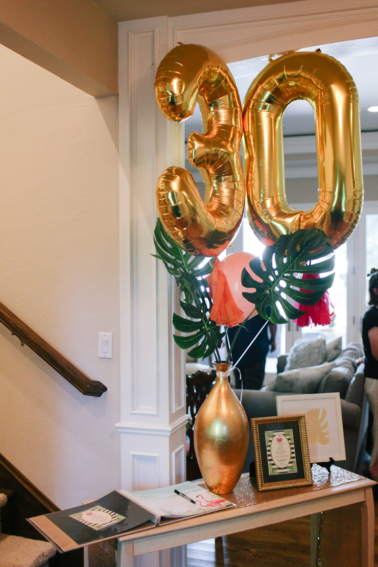 These fun gold balloons are perfect for any party.