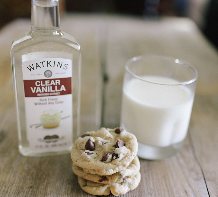 Clear vanilla extract is the key to this recipe!