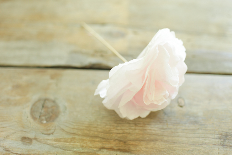 This is not a real flower! It is made from coffee filters!