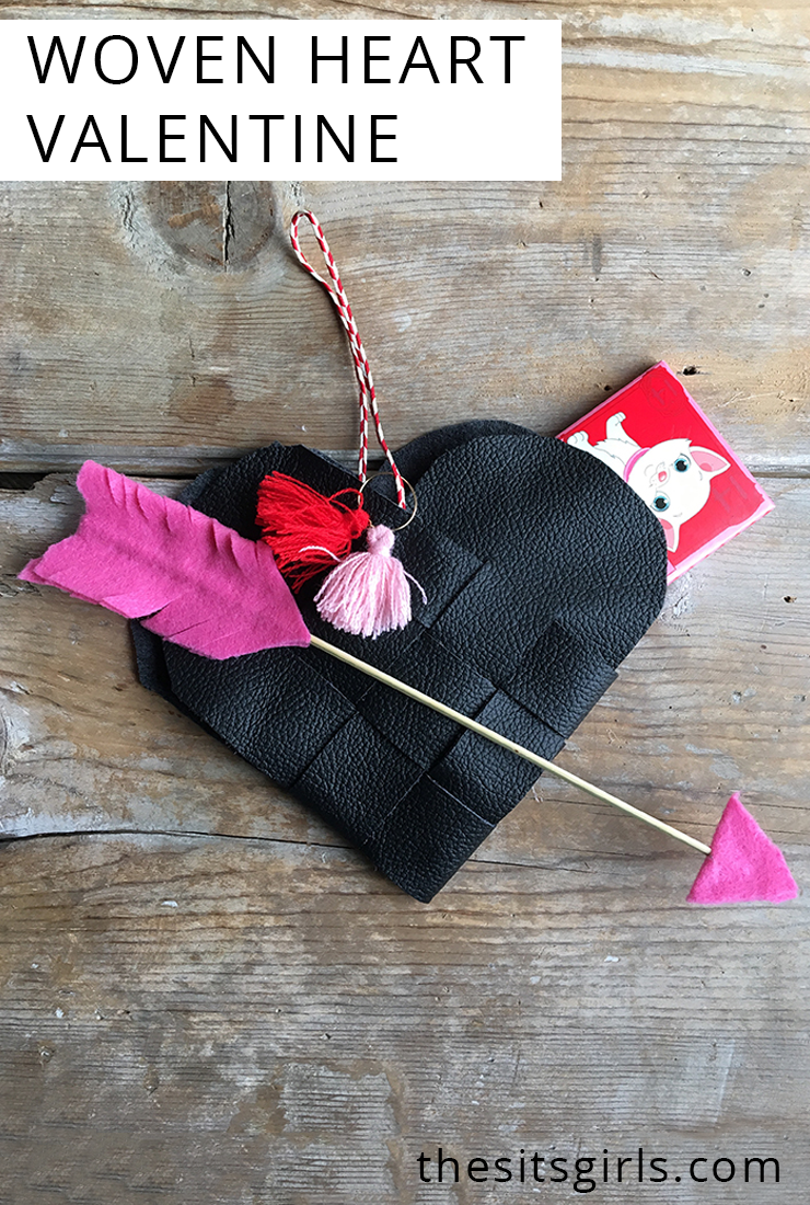 Try making an adorable Danish Woven Heart for Valentine's Day! Free template included.