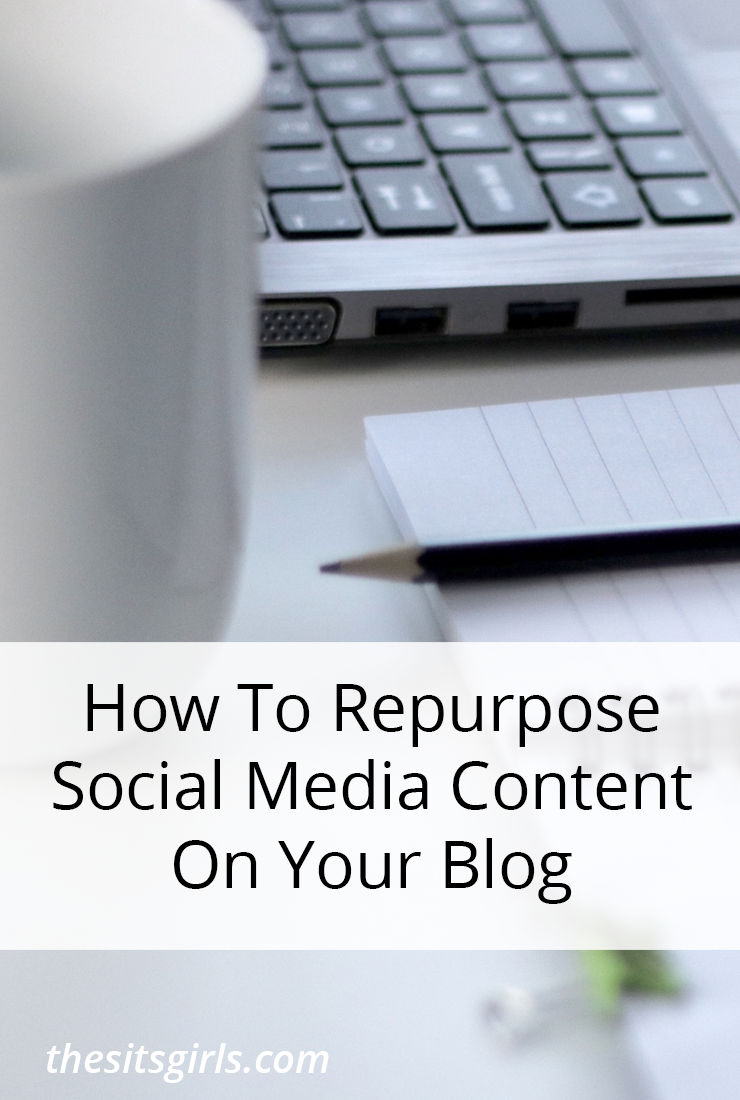 Five tips to help you repurpose social media content on your blog and your other social media channels. This is a great time saver.