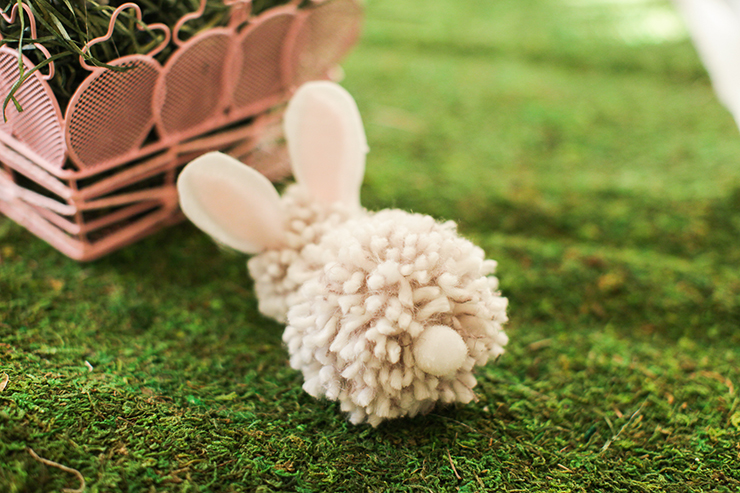 Yarn is used to make these cute bunnies!