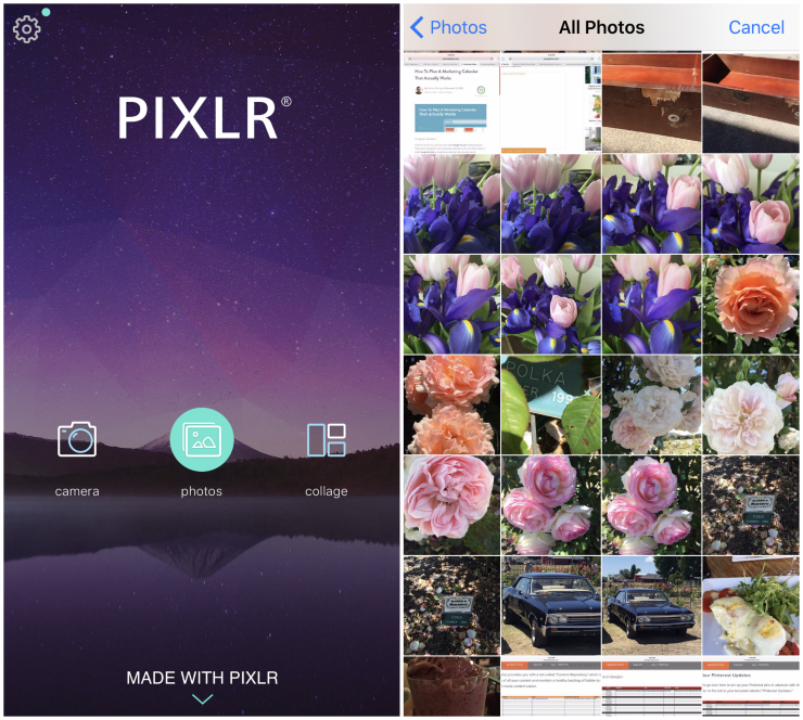 How to edit photos with the Pixlr app.