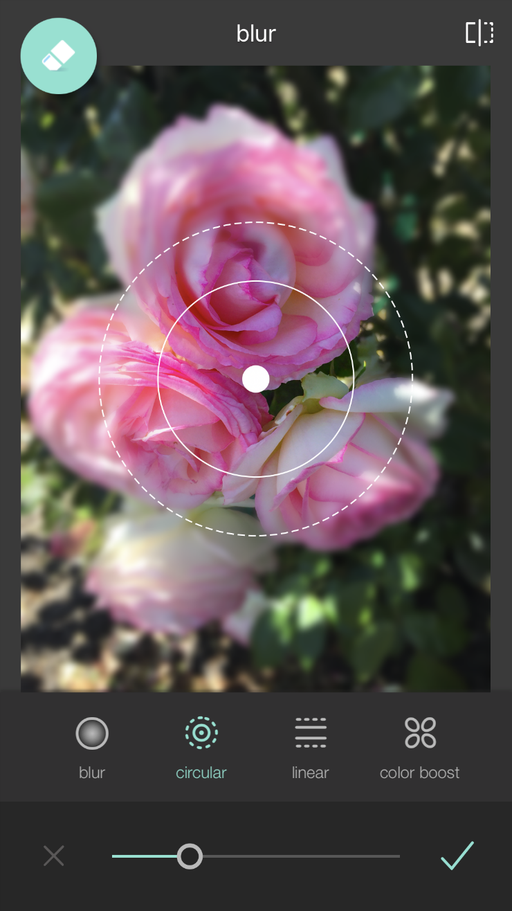 Blur photo with Pixlr app
