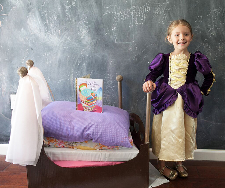 Princess And The Pea Story | How to make a homemade Princess and the Pea costume. 