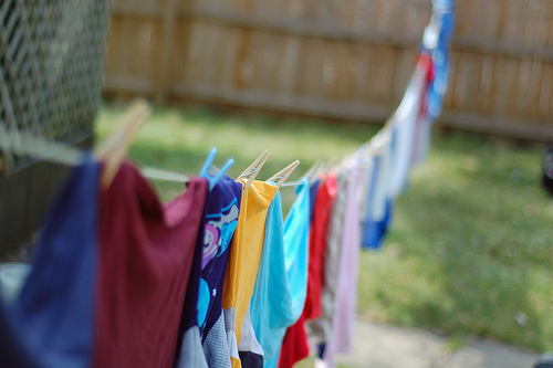backyard laundry