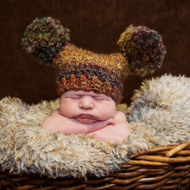 pom pom hat baby hat