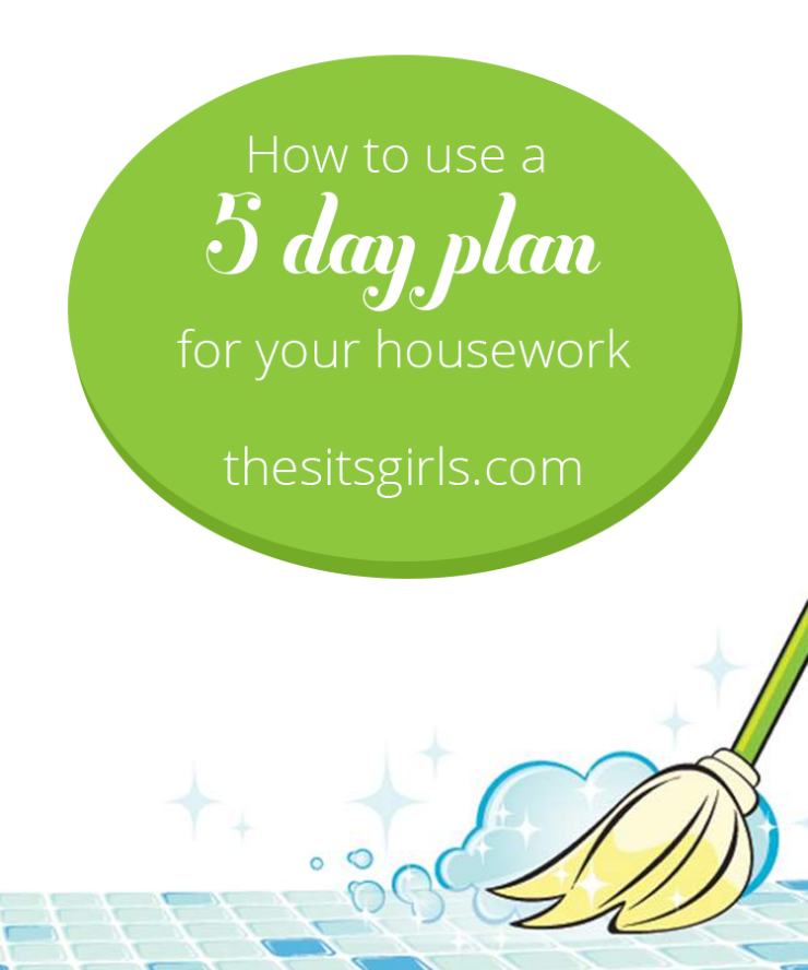 Get your house cleaned and your schedule organized with this simple 5-day plan for house cleaning | Organize Your Life