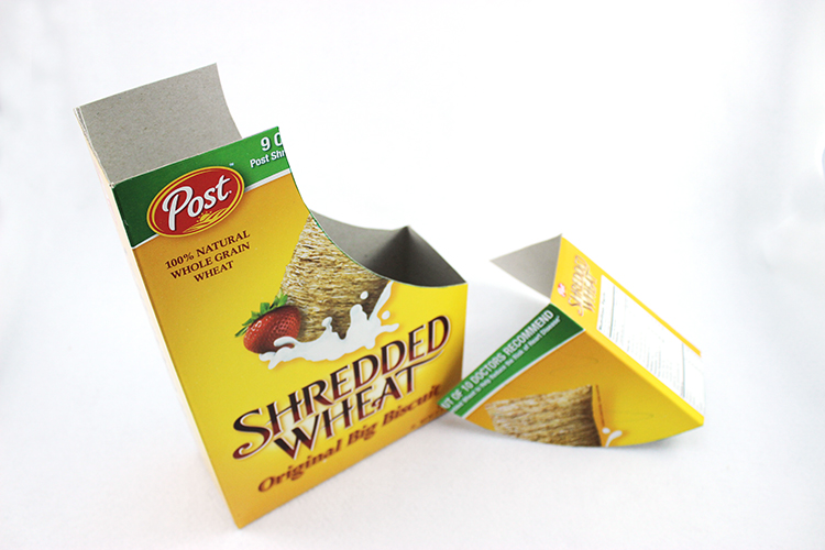 Once you have outlined your box, cut off the curved shape.