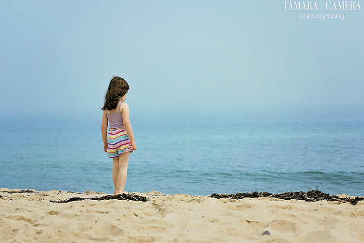 Little girl at the beach
