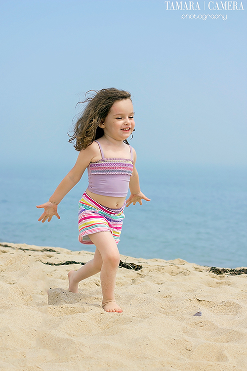 Running on the beach 