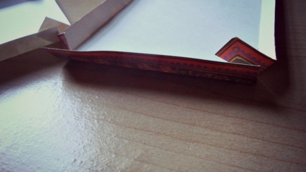 diy cardbox crease the scores.jpg homemade box