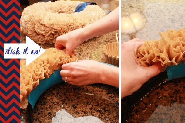 coffee filter wreath