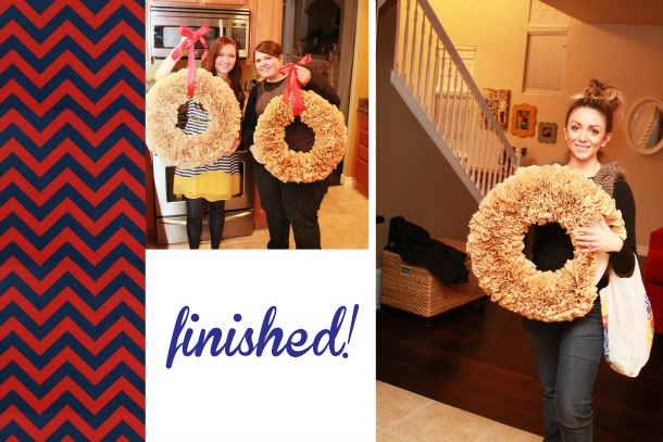 coffee filter wreath