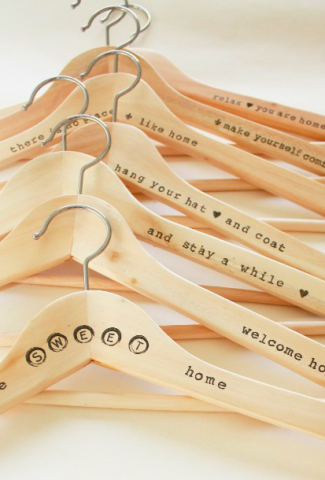 diy stamped hangers
