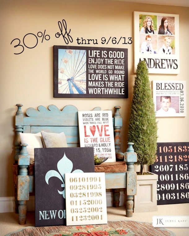 Custom Canvas 30% off thru 9/6