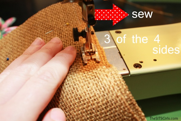 DIY Burlap Pillow
