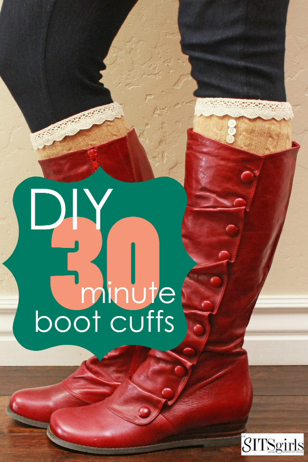 DIY Boot Cuffs - LOVE how cute these look! Super easy to make, too. 
