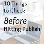 hitting publish
