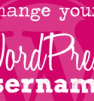 Change Your Wordpress Username